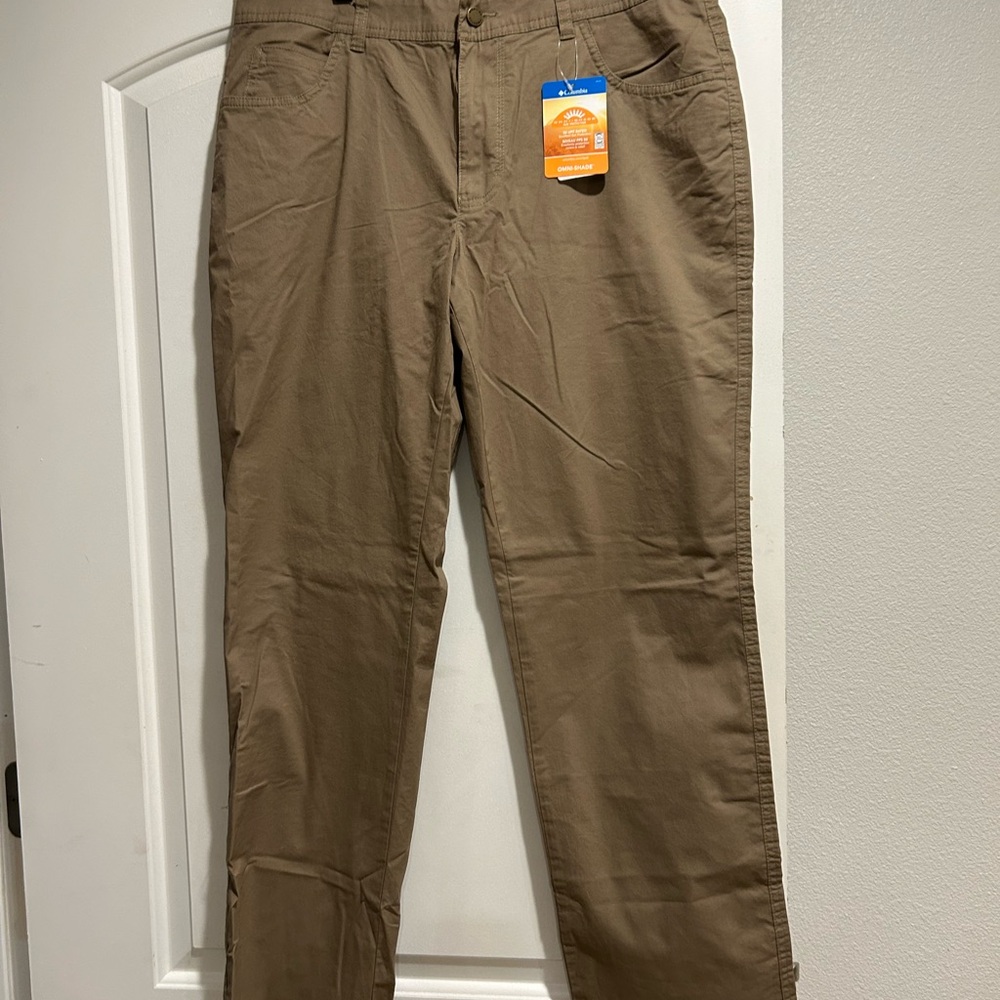 Columbia Tan Chinos Classic Fit Durable Cotton